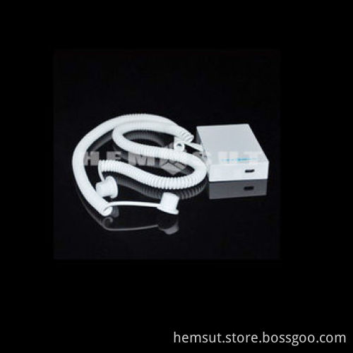 Security display stand with 2 USB ports, alarm system, anti-theft and charging